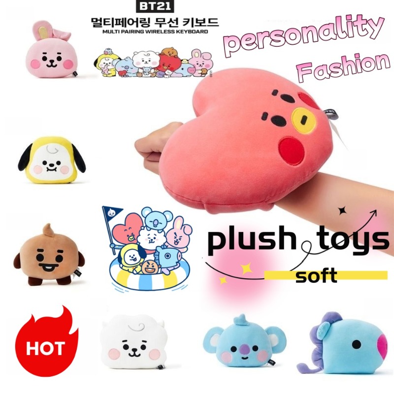 Car Accessories Workshop - BT21 Face-Shaped Pillow Cute Fashion Cartoon
