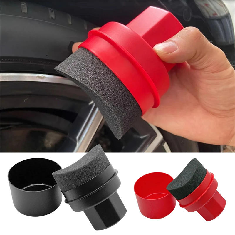Car Detailing Brush - Car Tire Waxing Sponge Car Wax