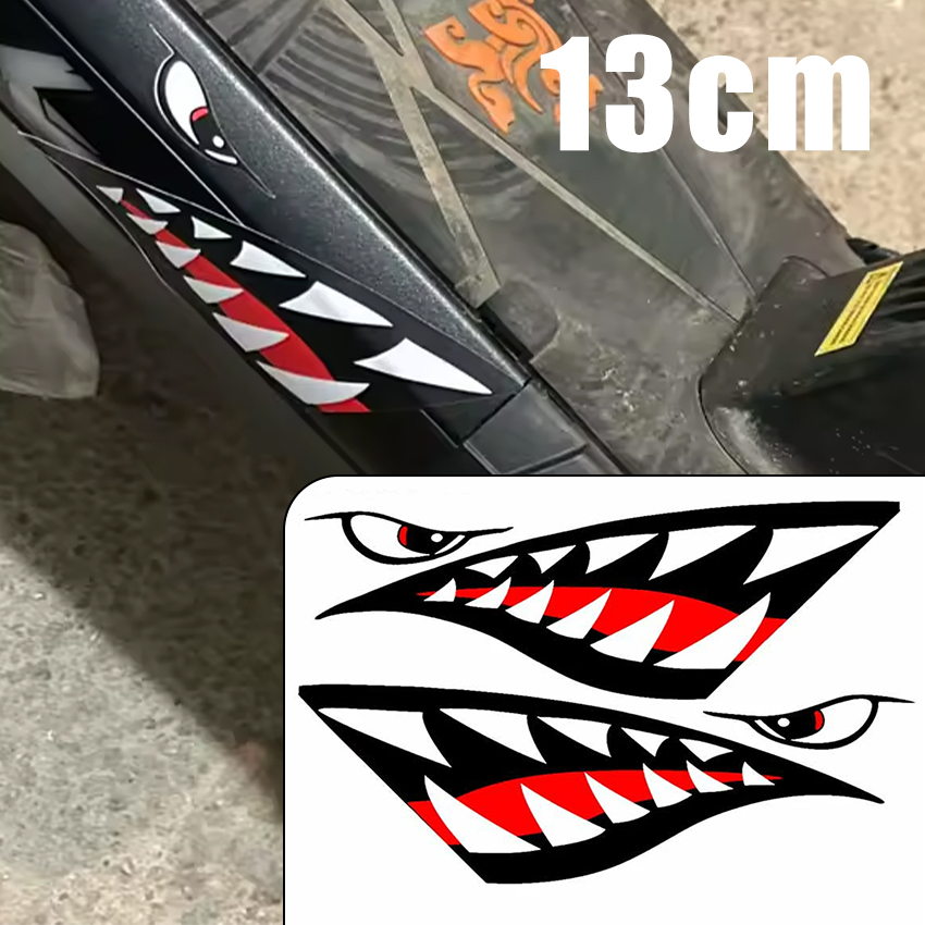 Car Accessories Jdm - JDM Shark Mouth Teeth Car Sticker