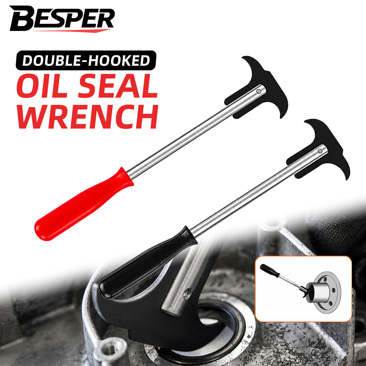 Car Accessories Workshop - Oil Seal Puller Screwdriver Wrench Car