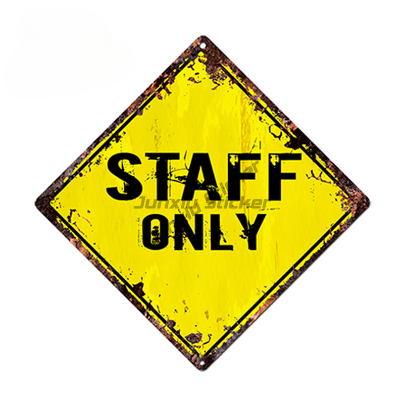 Car Accessories Shop - Car Styling STAFF ONLY Diamond Sign