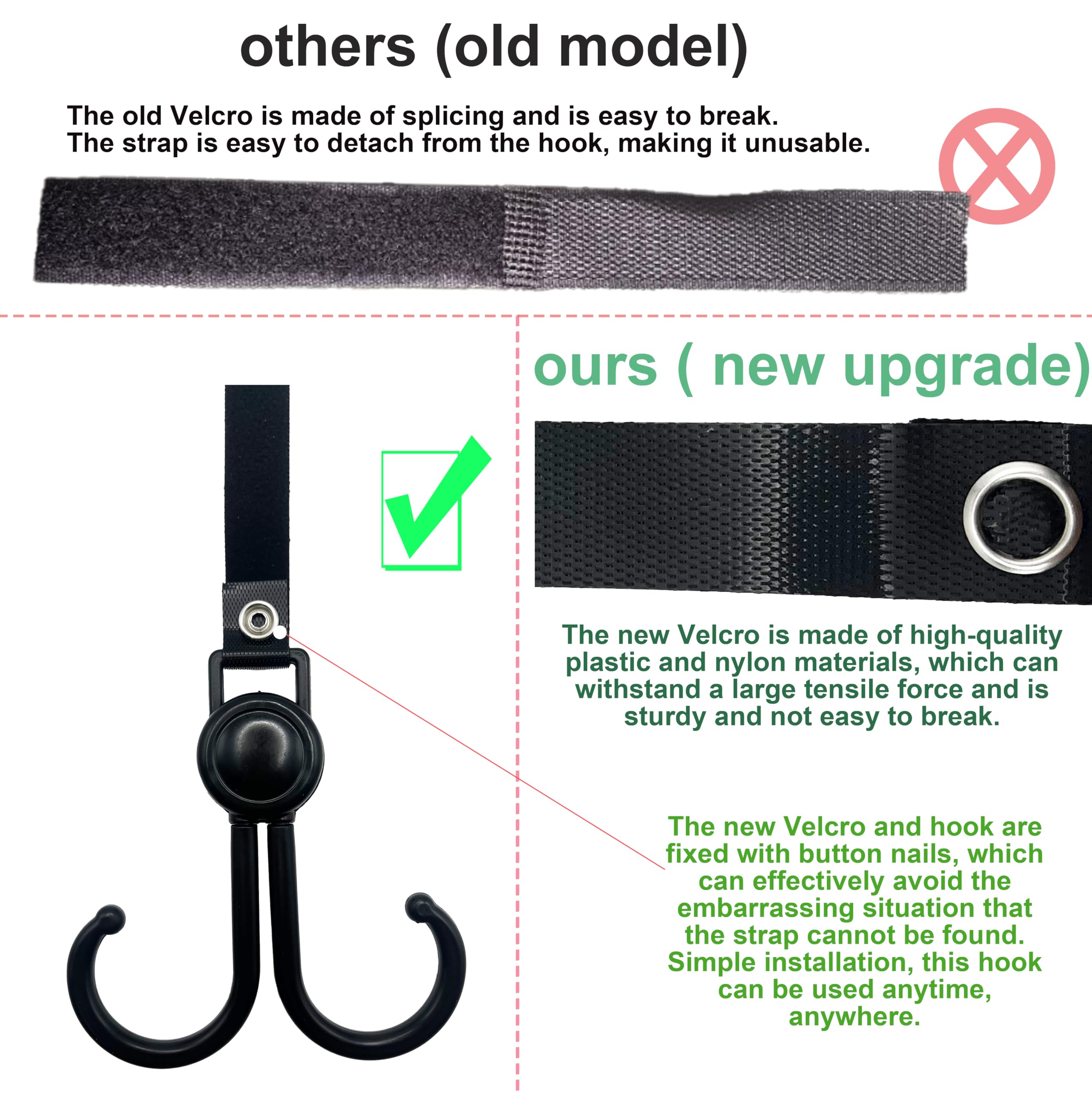 2PCS Hooks for Stroller Car Sh - огляд і ціна Car Accessories Shop