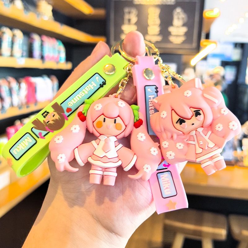 Hatsune Miku Keychain Cartoon  - огляд і ціна Car Accessories Japanese