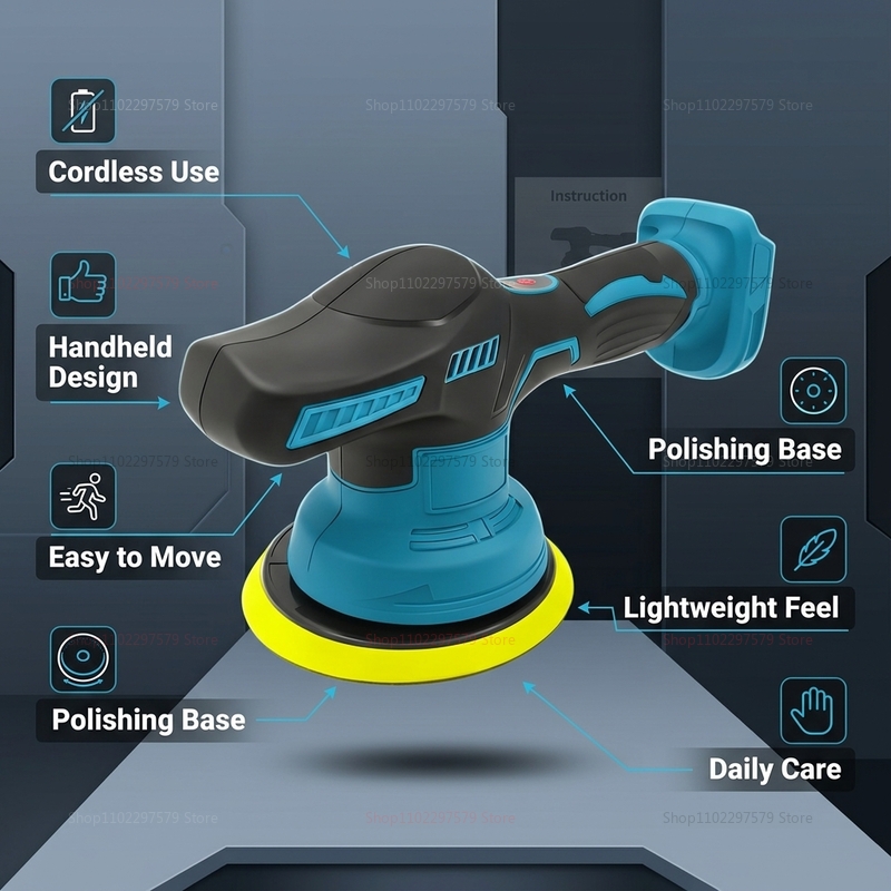 Cordless 18V Car Polisher Elec - огляд і ціна Car Detailing Brush