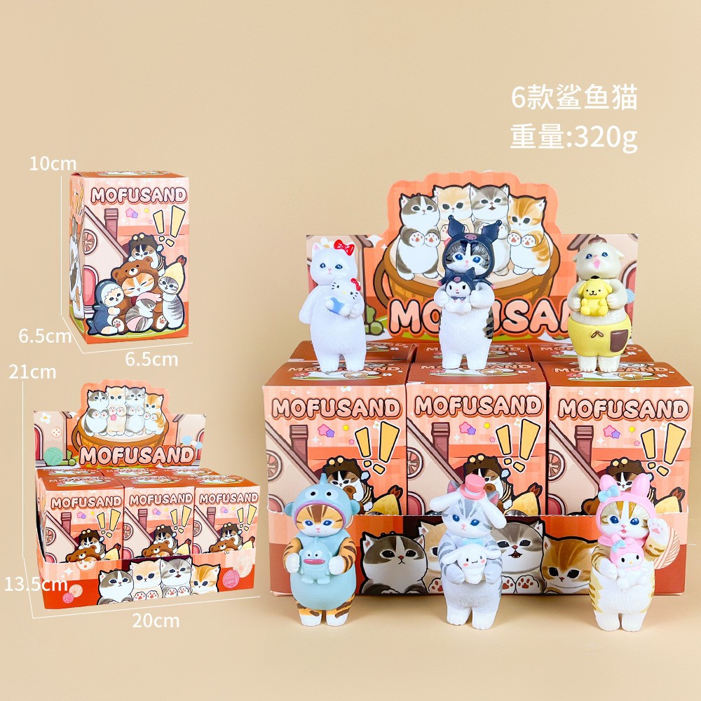 Mofusand Series 6pcs Cartoon S - огляд і ціна Car Accessories Japanese