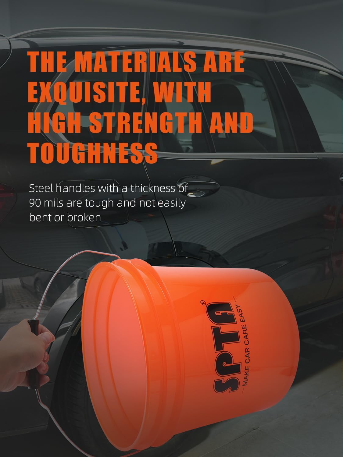 SPTA 31Pcs Car Wash 15L Bucket - огляд і ціна Car Detailing Brush