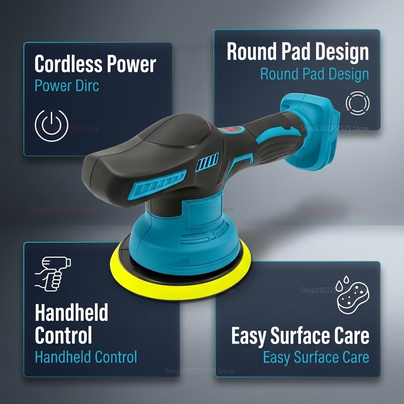 Wireless 18V Electric Car Poli - огляд і ціна Car Detailing Brush
