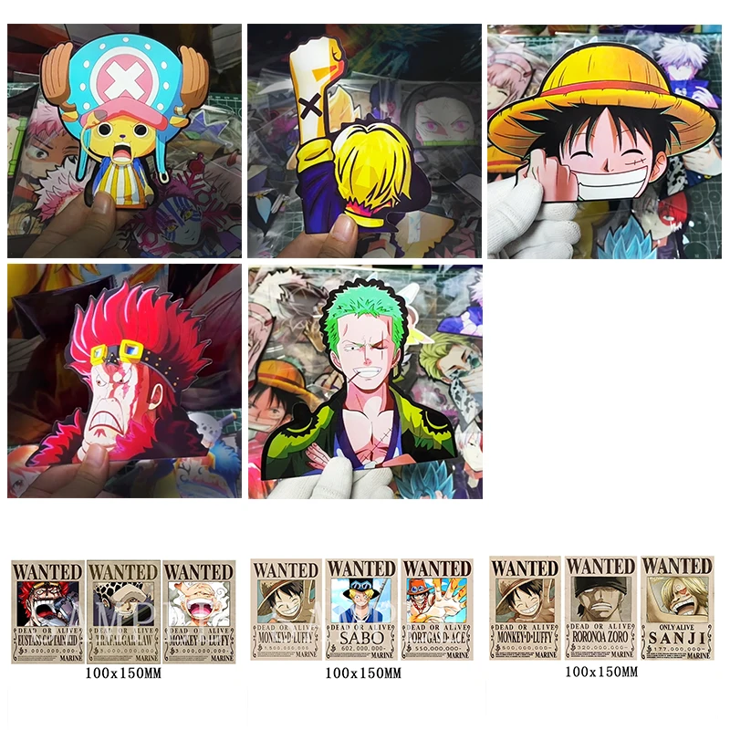 ONE PIECE 3D Lenticular Sticke - огляд і ціна Car Accessories Japanese