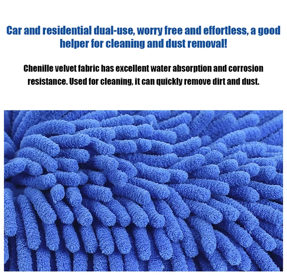 1/2Pc Microfiber Car Wash Glov - огляд і ціна Car Detailing Brush