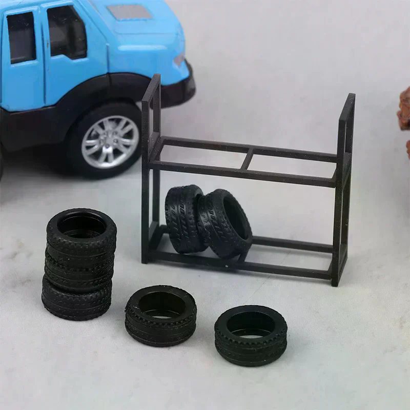 1:64 Scale Tire Rack Display H - огляд і ціна Car Accessories Shop