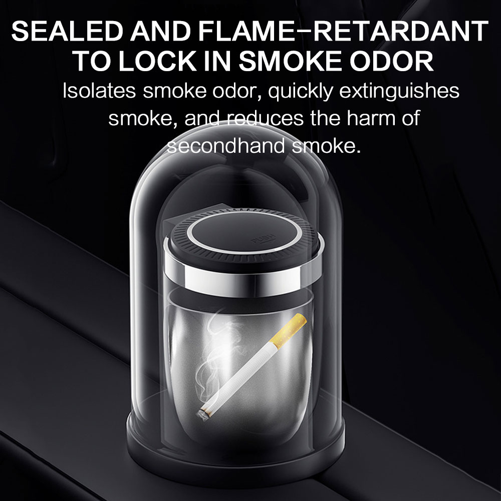 Car Ashtray With Led Light Smo - огляд і ціна Car Accessories For Night Driving