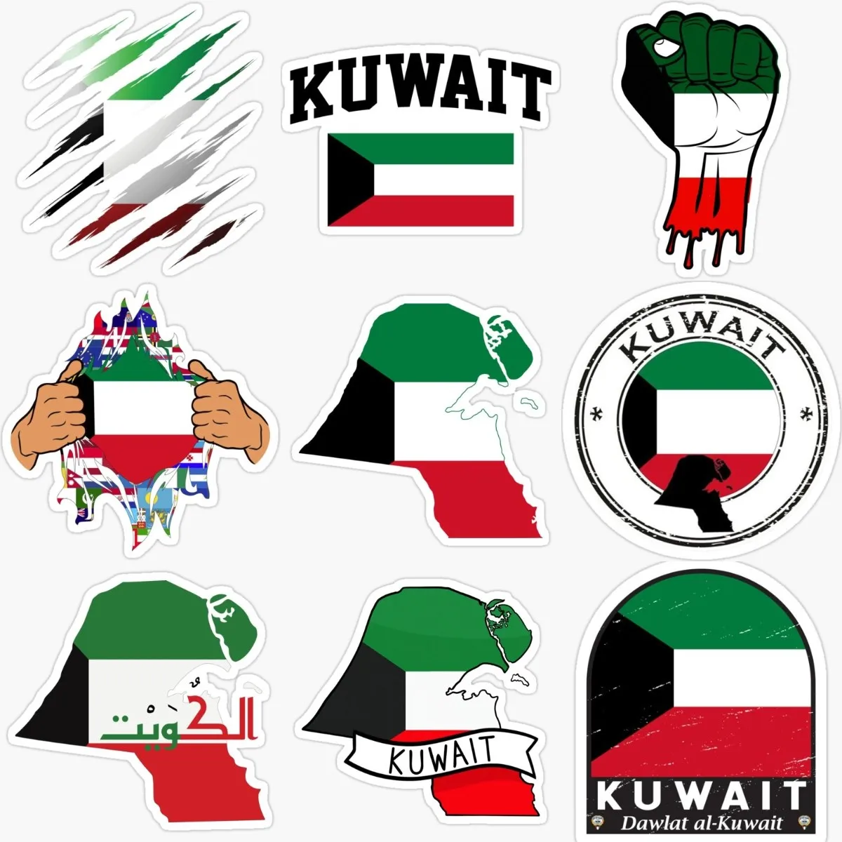 KWT Kuwait Flag Map Emblem Cre - огляд і ціна Car Accessories Kuwait
